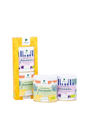 Coffret thés verts bio - Provence - Thé lavande & pêche