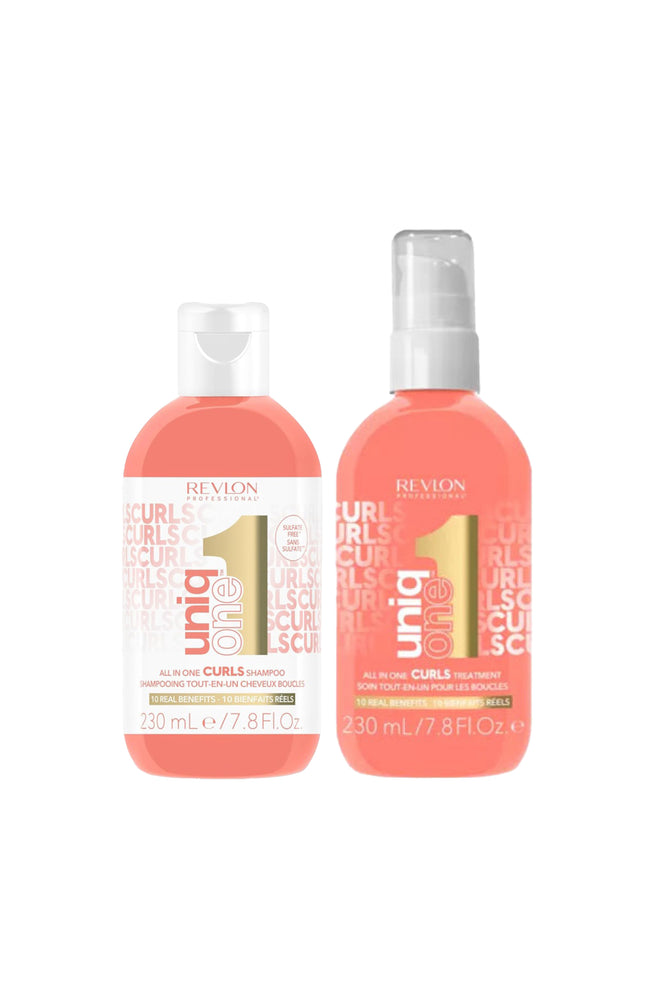Shampoing & soin 10-en-1 UniqOne - Cheveux bouclés - 2 x 230 ml