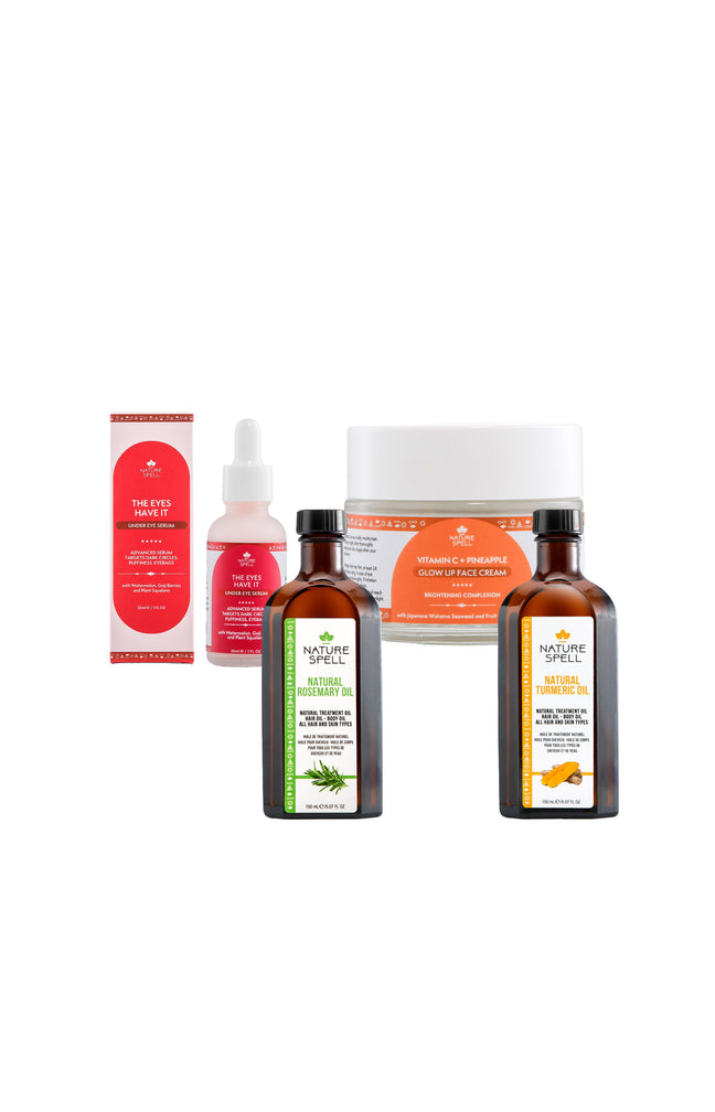 Lot vitaminé peau & cheveux - Modest Street - Sérum, crème & huiles naturelles  - 4 unités