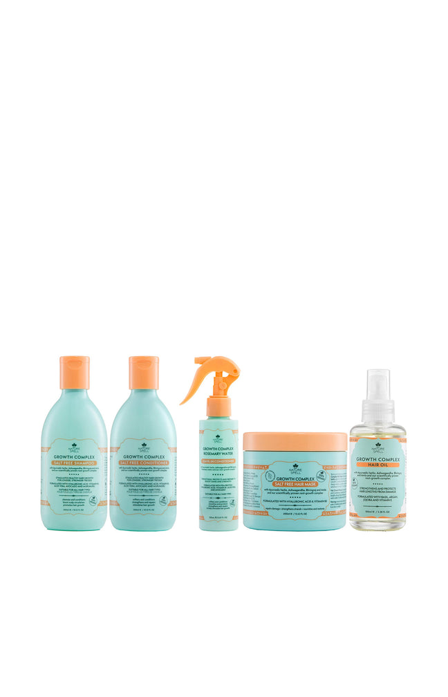 Lot stimulant et fortifiant cheveux - Huile, shampooing, après-shampooing & soins - 5 unités