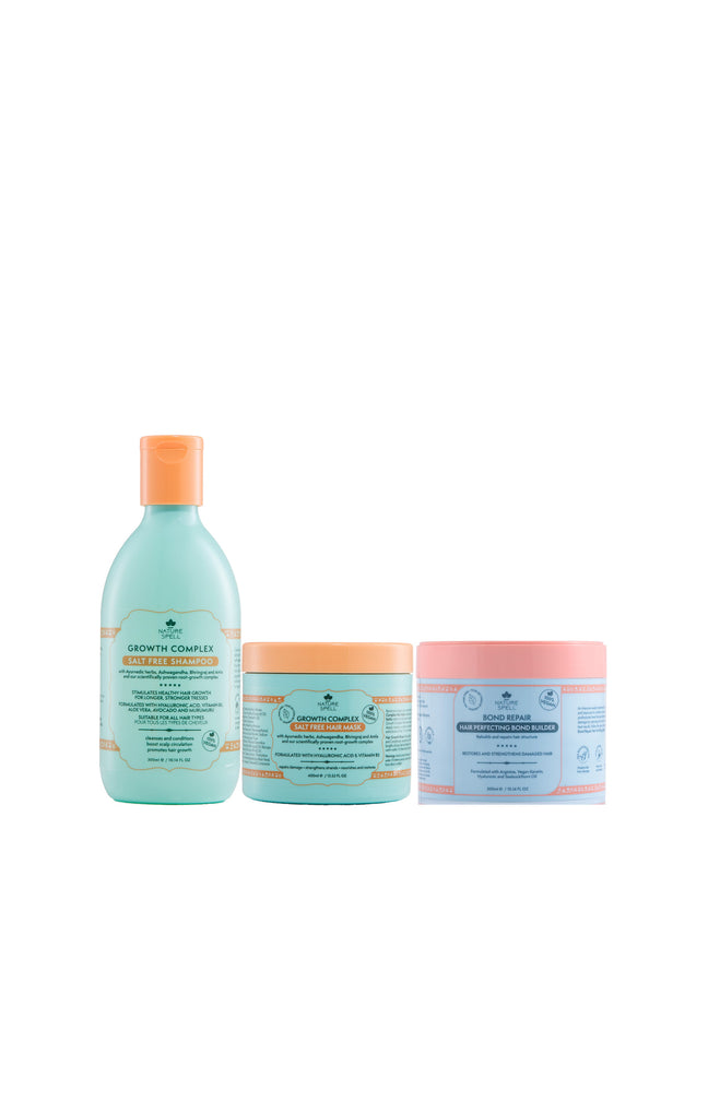 Lot fortifiant cheveux - Shampooing, masque & soin capillaire  - 3 unités