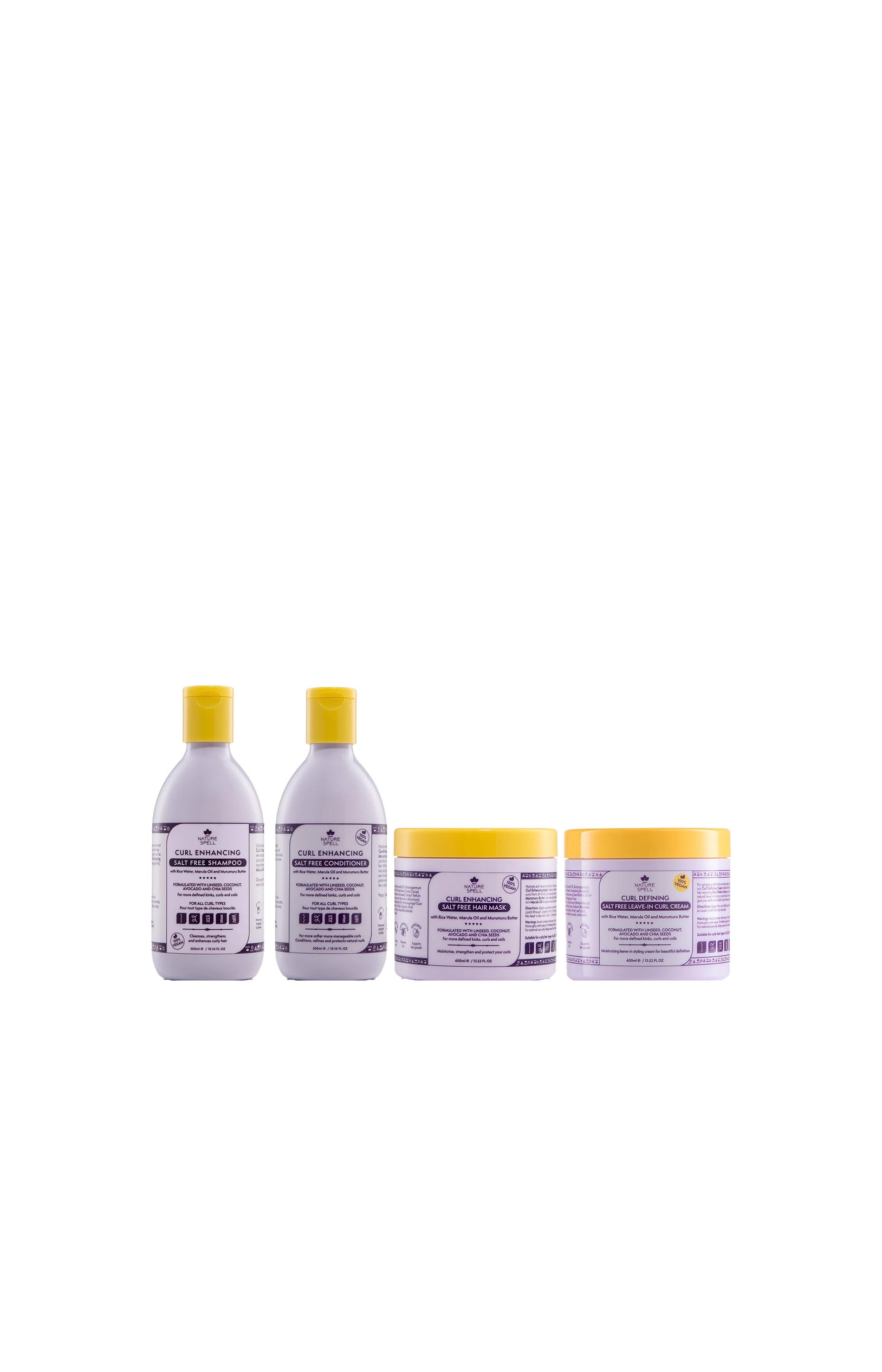 Lot cheveux bouclés - Shampooing, après-shampooing & soins - 4 unités