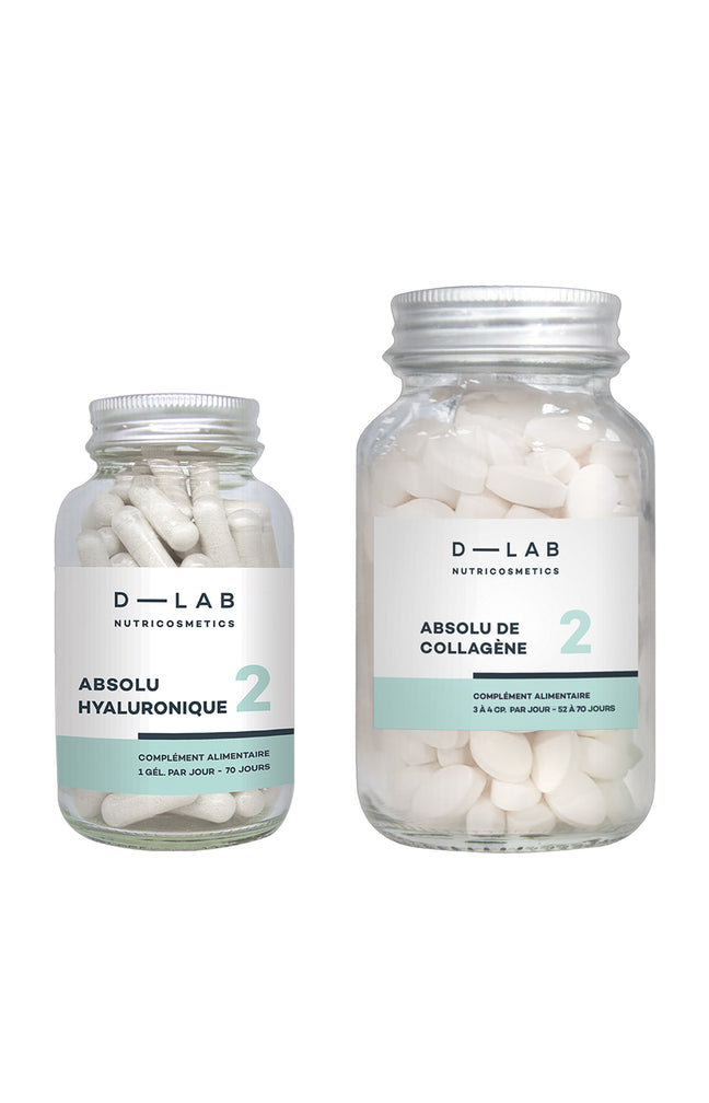 Routine nutrition visage - Collagène & acide hyaluronique - 2,5 mois