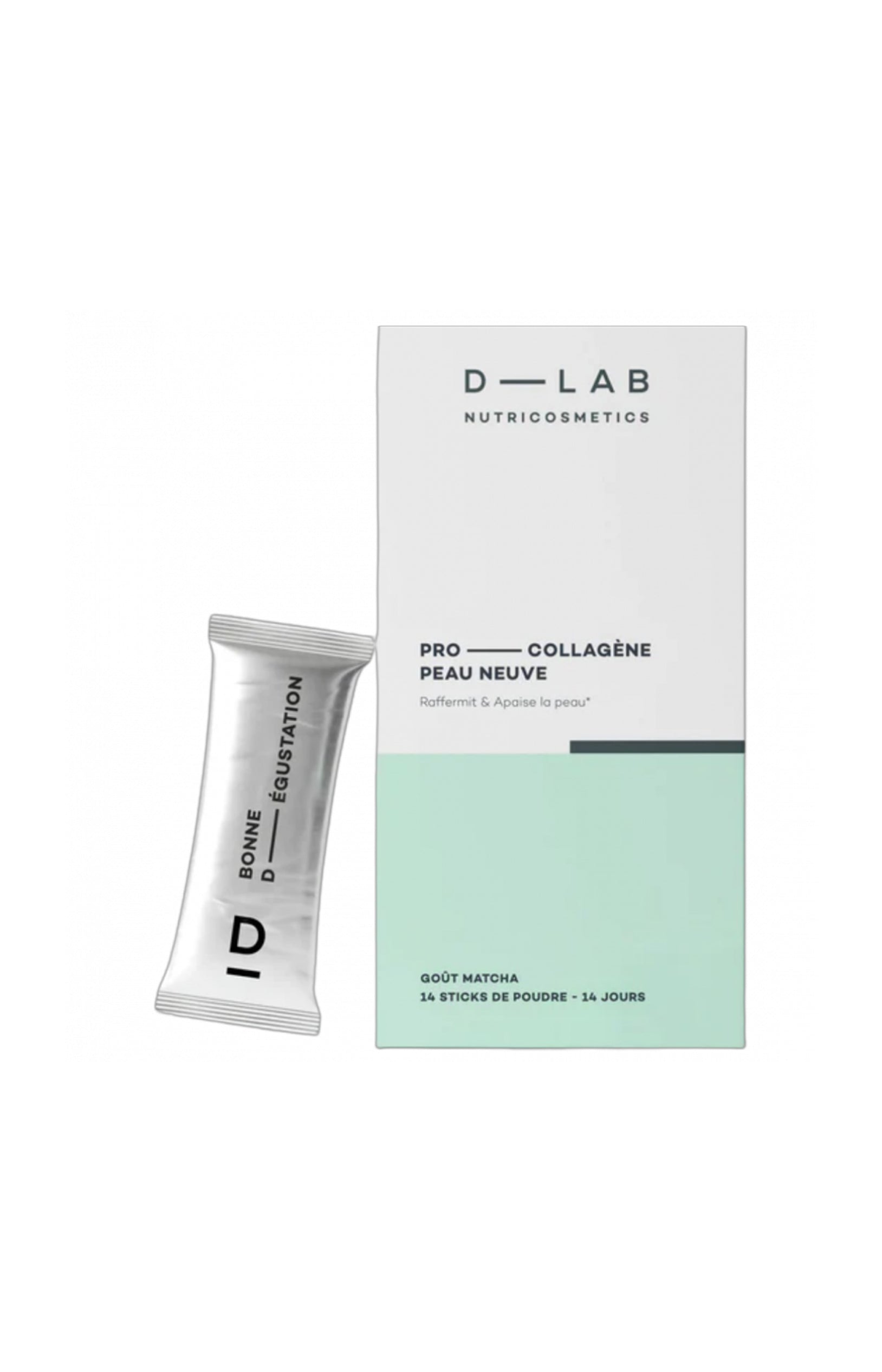 Sticks à boire beauté - Collagène - Matcha - 14 jours