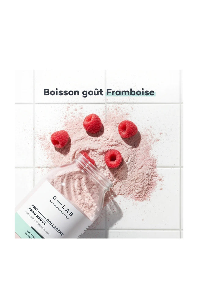 Poudre beauté - Collagène - Framboise - 1 mois