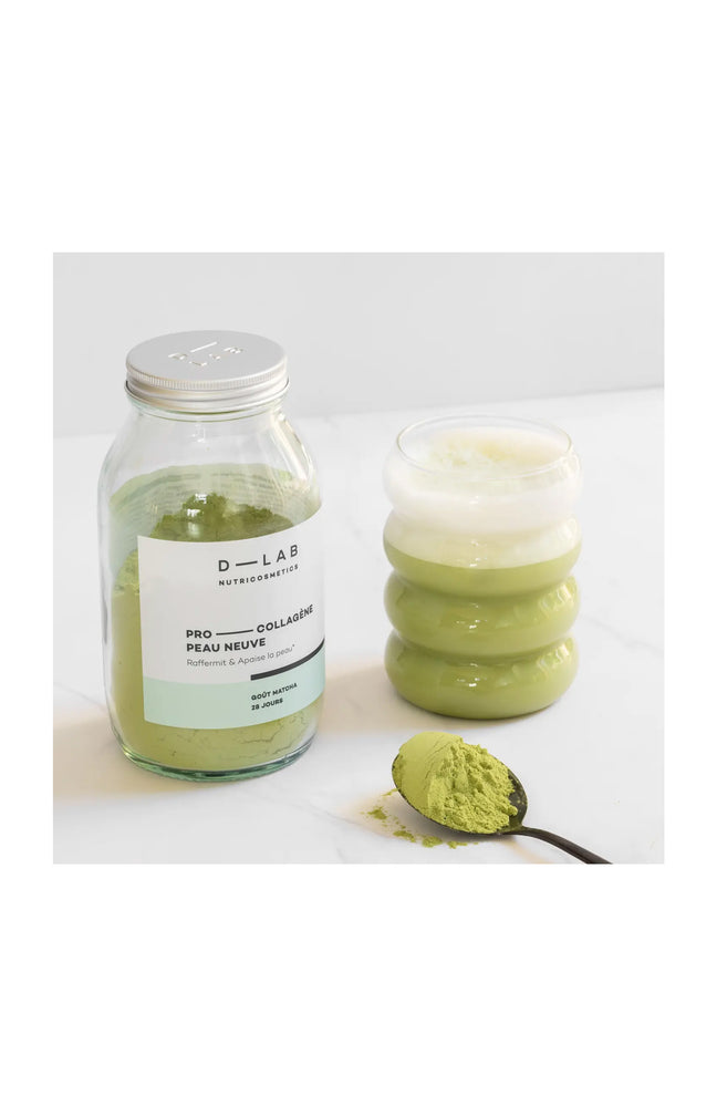 Poudre beauté - Collagène - Matcha - 1 mois