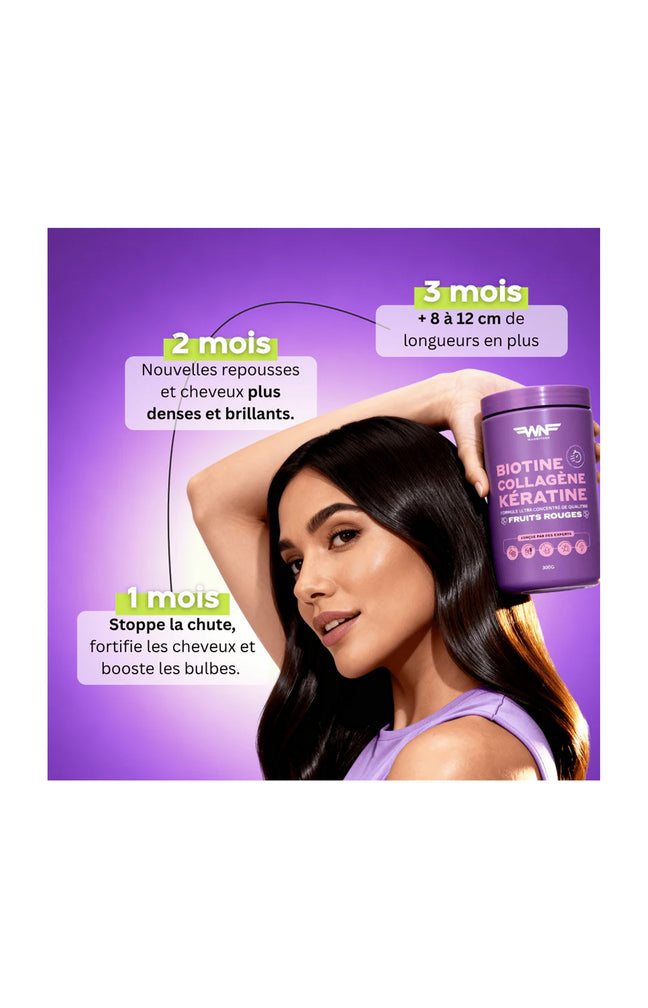 Poudre beauté naturelle - Multi-Collagène - Fruits rouges - 300 g