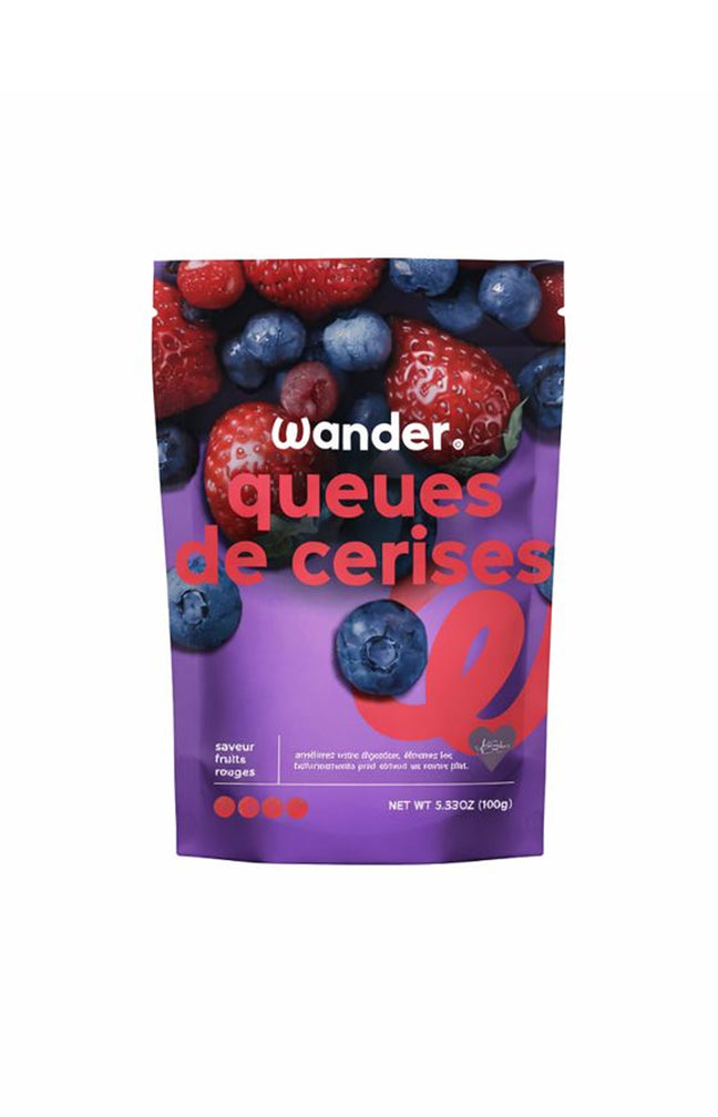 Cure drainante naturelle - Queues de Cerises - Fruits rouges - 100 g