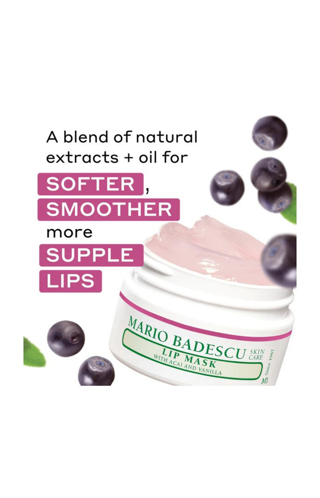 Masque Lèvres Nuit - Açaï & Vanille - Soin Hydratation Intense - 14g