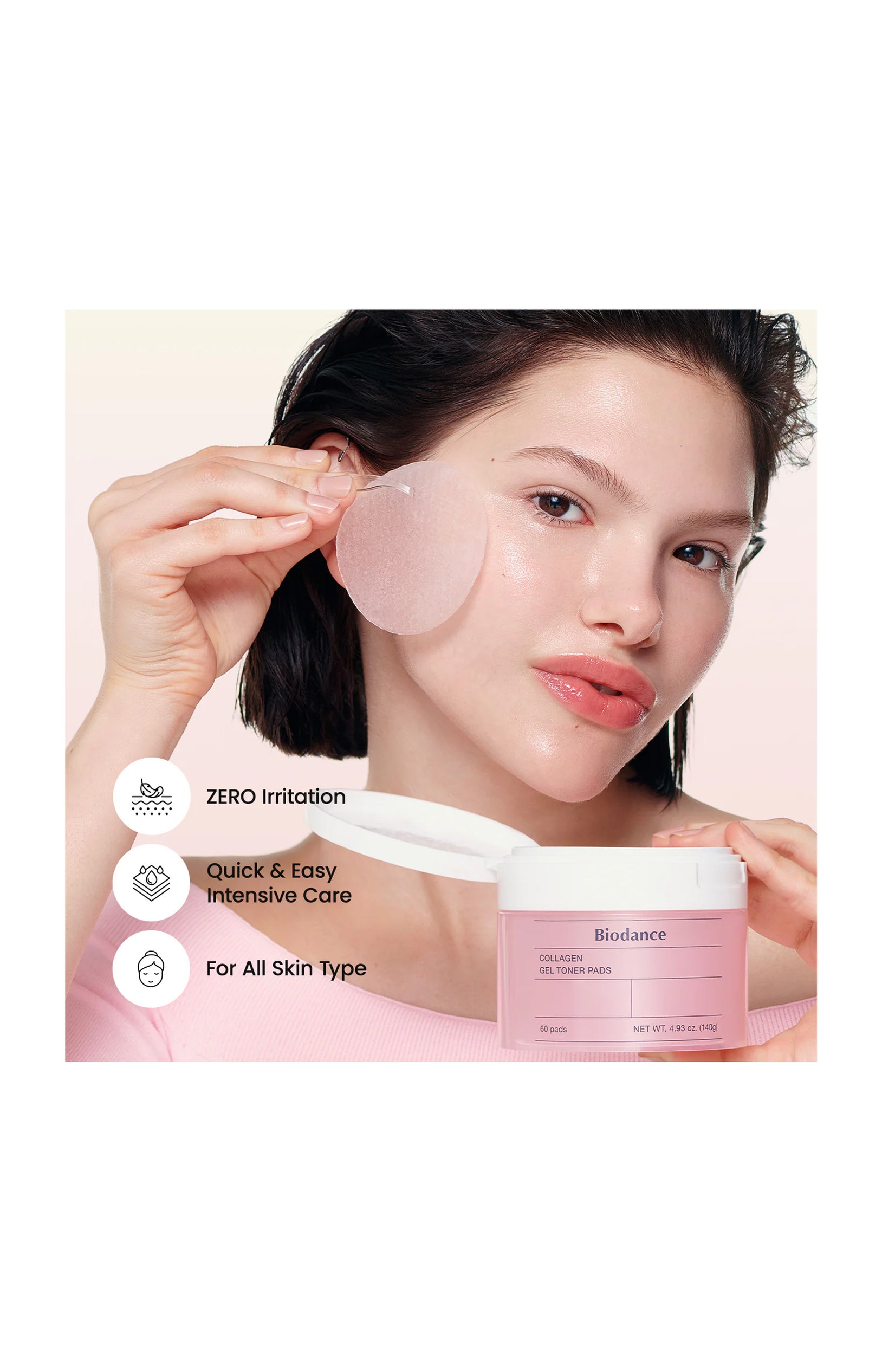 Pads tonifiants - Collagène - 60 unités