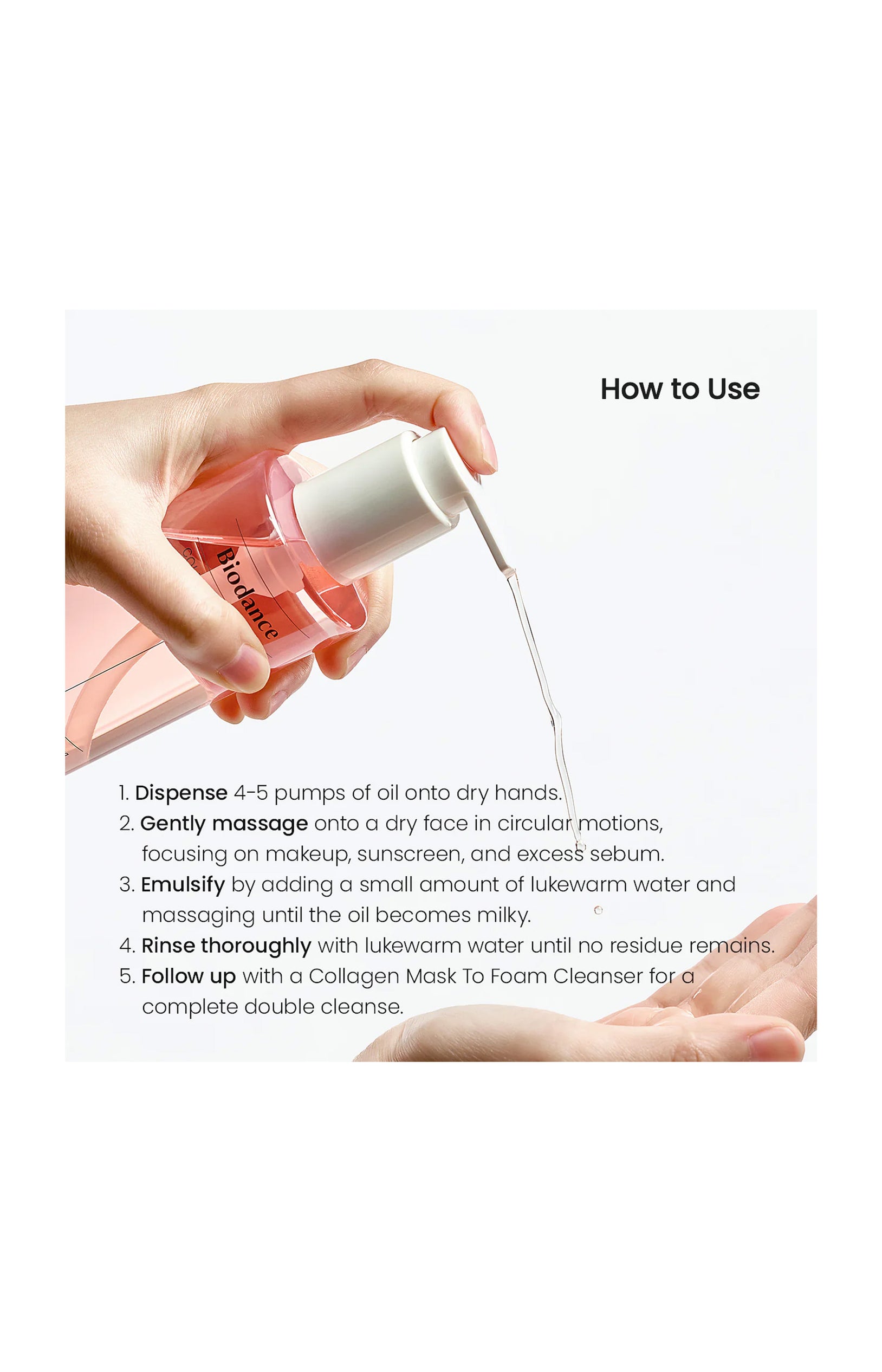 Huile nettoyante - Collagène - 200 ml