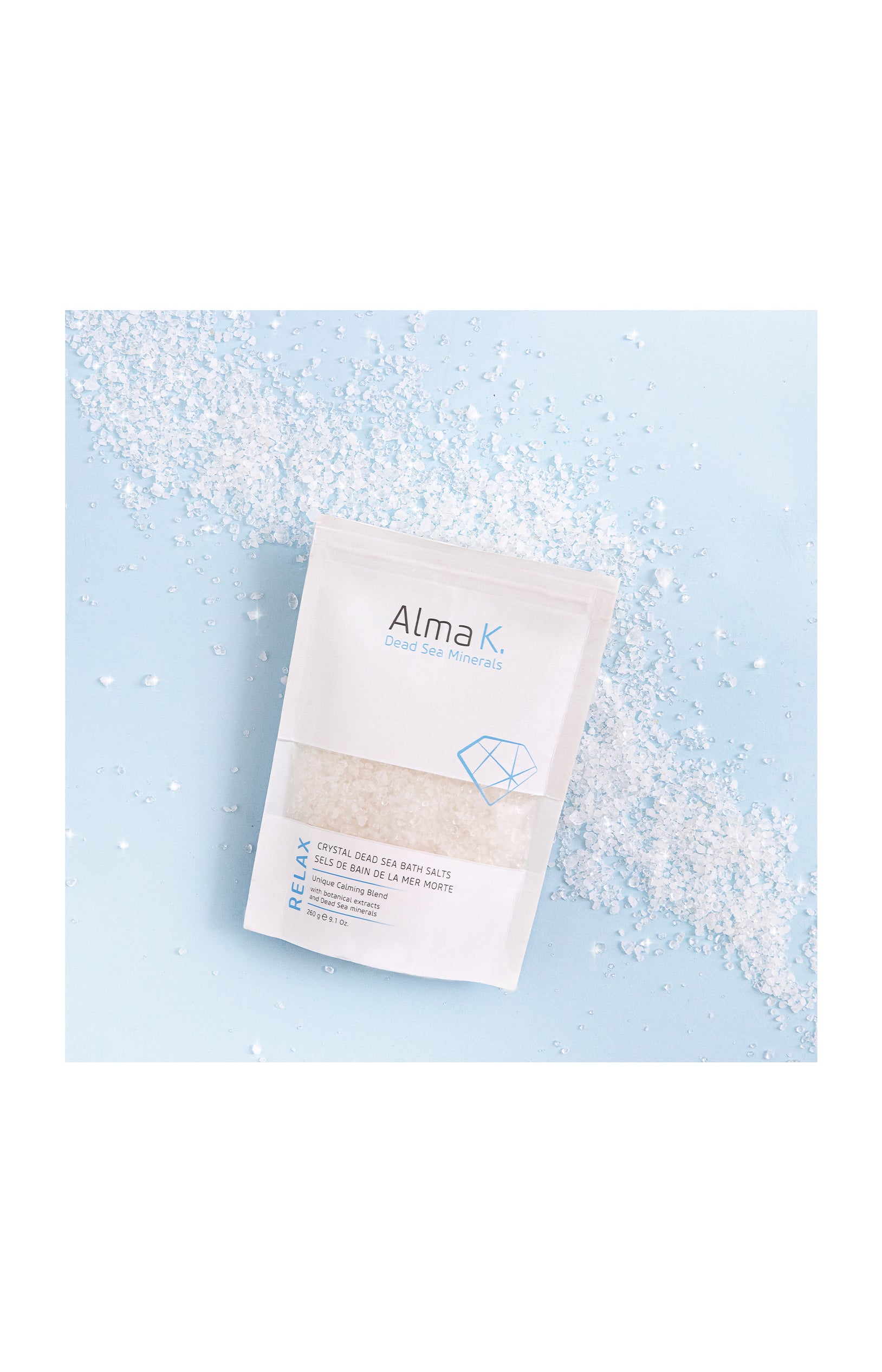 Sels de bain purifiants - Sels de la mer morte - 260 g