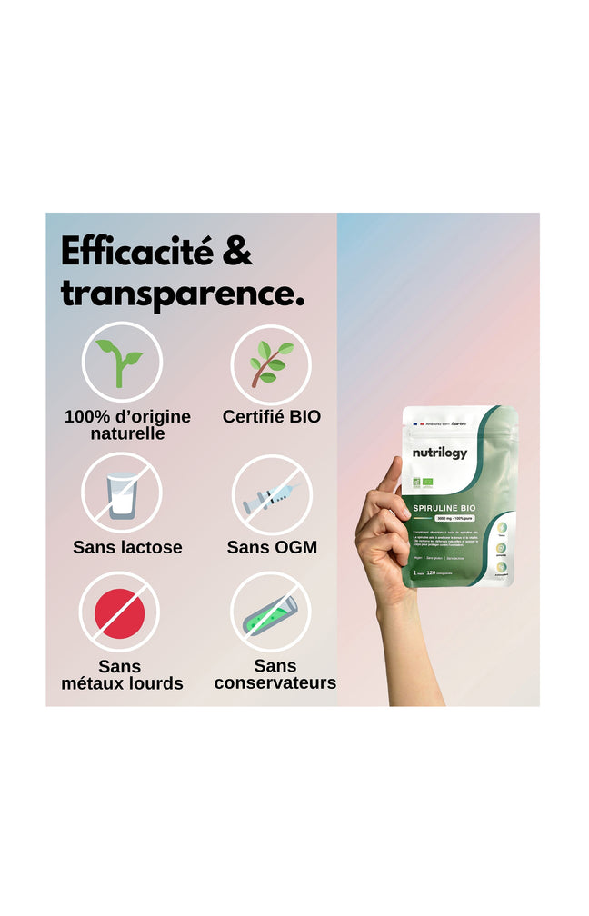 Cure forme & immunité - Spiruline bio - 1 mois