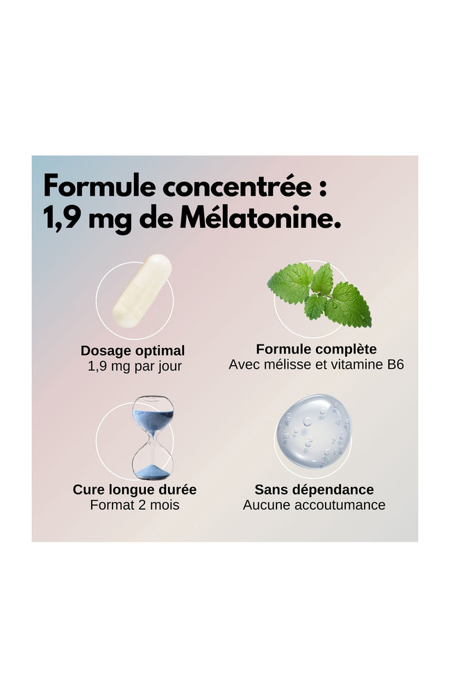 Cure sommeil - Mélatonine - 2 mois