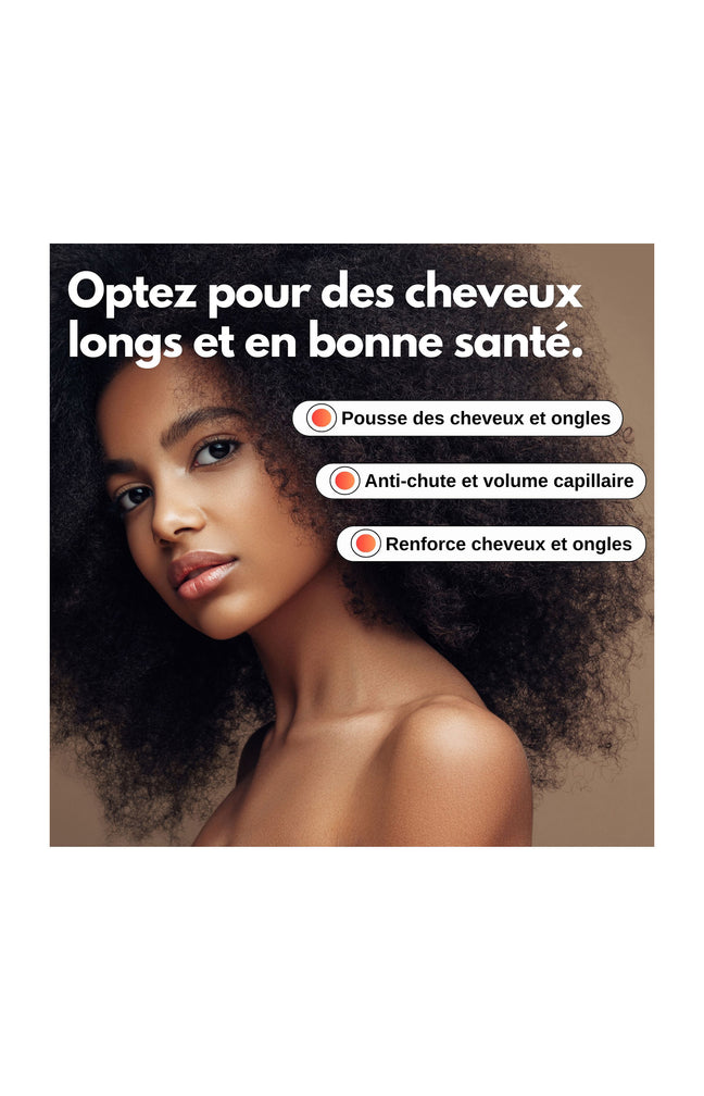 Cure cheveux & ongles - Biotine - 2 mois