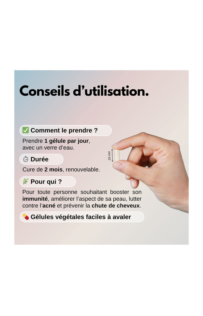 Cure soutien immunitaire - Zinc bisglycinate - 2 mois