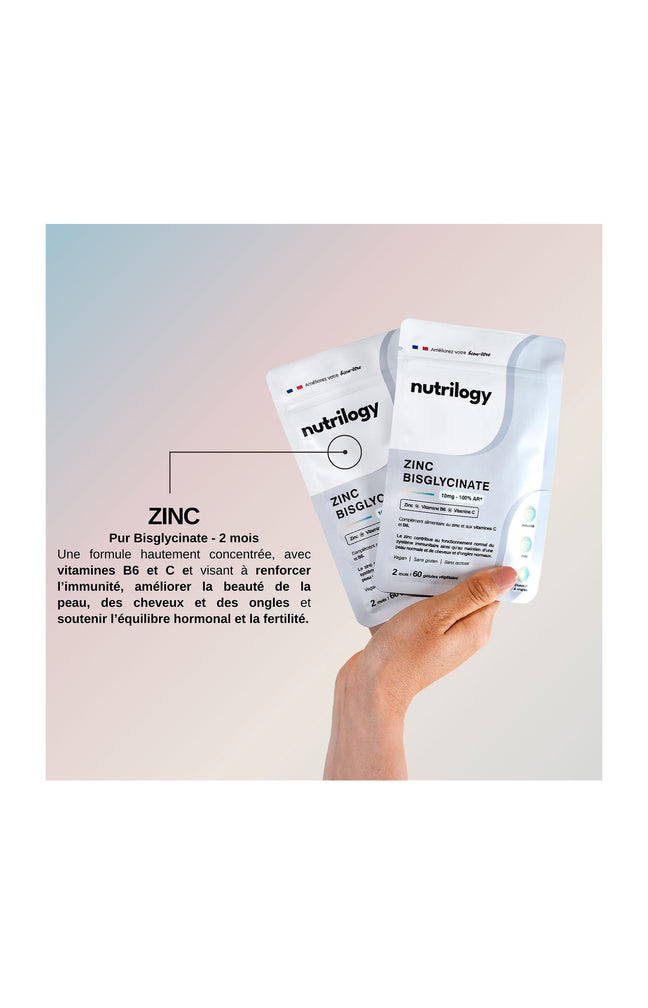 Cure beauté et bien-être - Zinc bisglycinate - 6 mois
