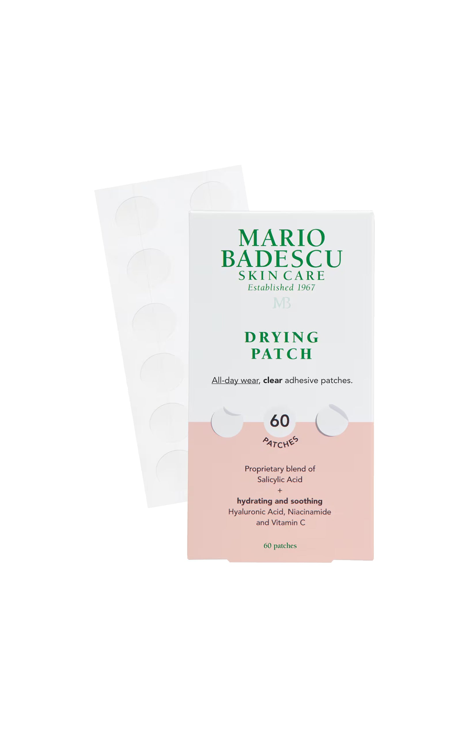 Patchs asséchants anti-imperfections - Niacinamide, vitamine C & acide hyaluronique - 60 unités