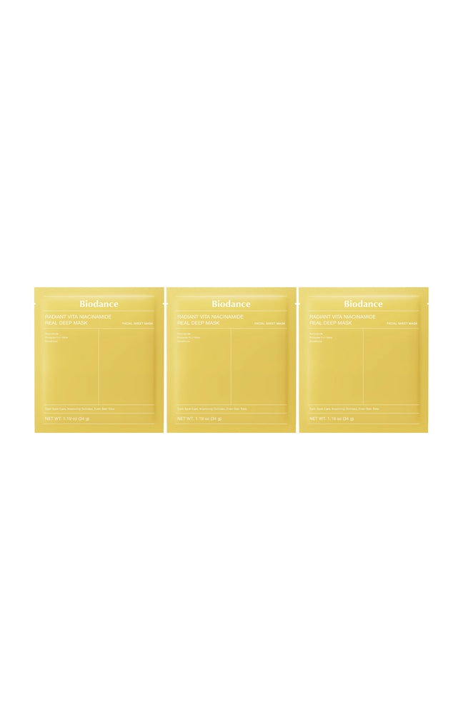 Masques illuminateurs & unifiants - Niacinamide - 3 unités