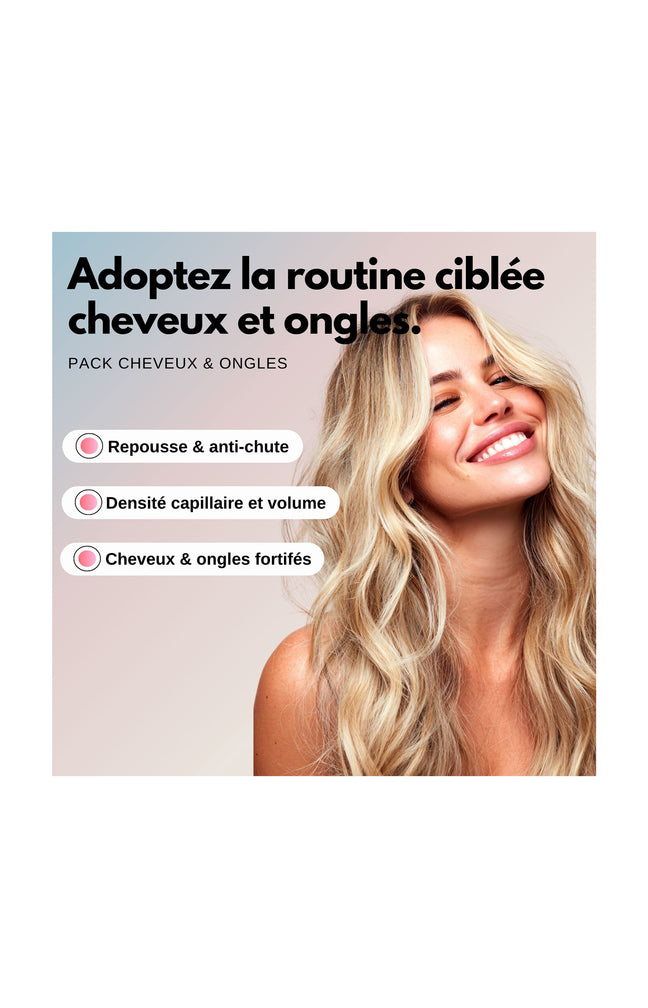Pack cheveux & ongles - Biotine & zinc - 2 mois