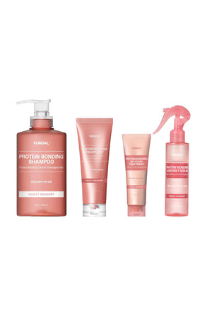 Routine complète Kundal - Liaisons protéiques - Violet Muguet - 4 produits