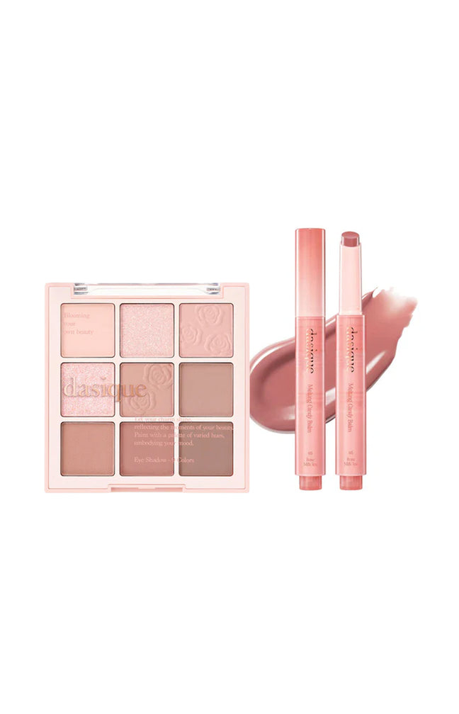 Duo baume à lèvres & palette de fards - Rose Milk Tea