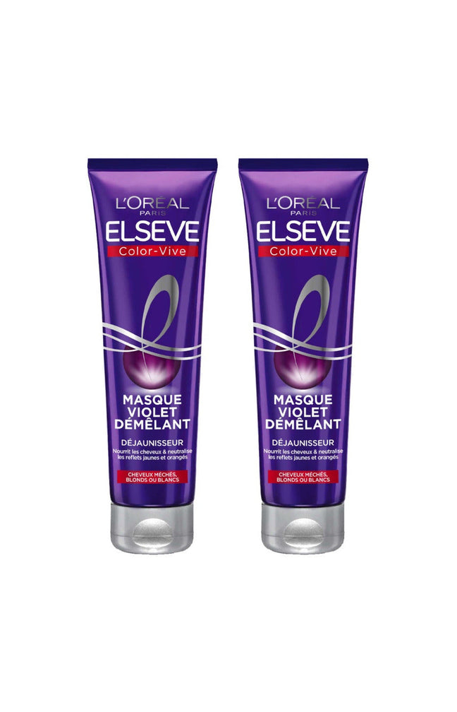 2 masques démêlant déjaunisseur - Cheveux Blancs, blonds & méchés - 150 ml