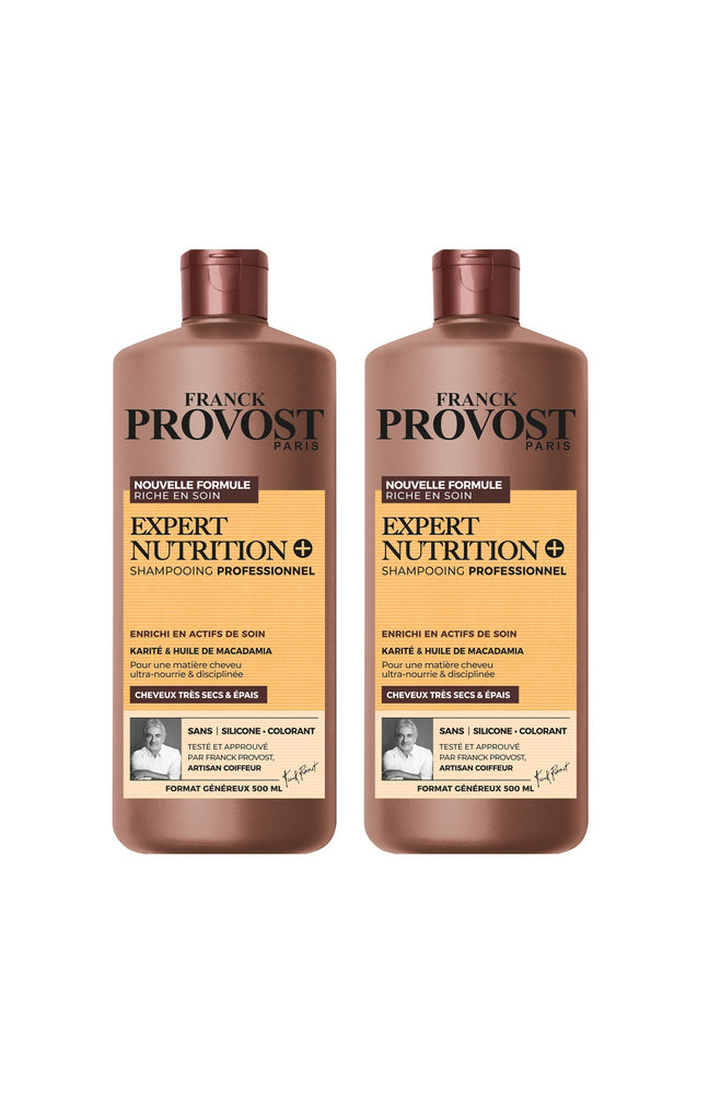 2 shampoings - Karité & Huile de Macadamia - Cheveux très secs & épais - 500 ml