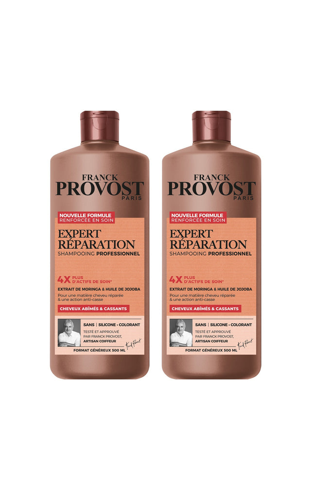 2 shampoings réparation - Moringa & Huile de jojoba - 500 ml