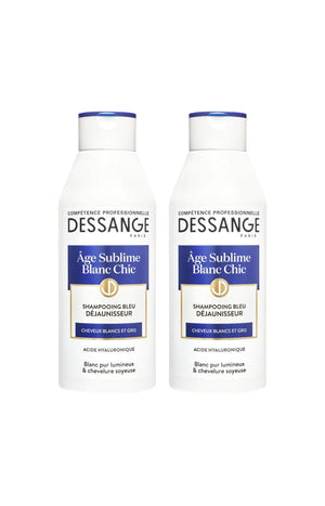 2 shampoings déjaunisseur - Acide hyaluronique - Cheveux blancs & gris - 250 ml
