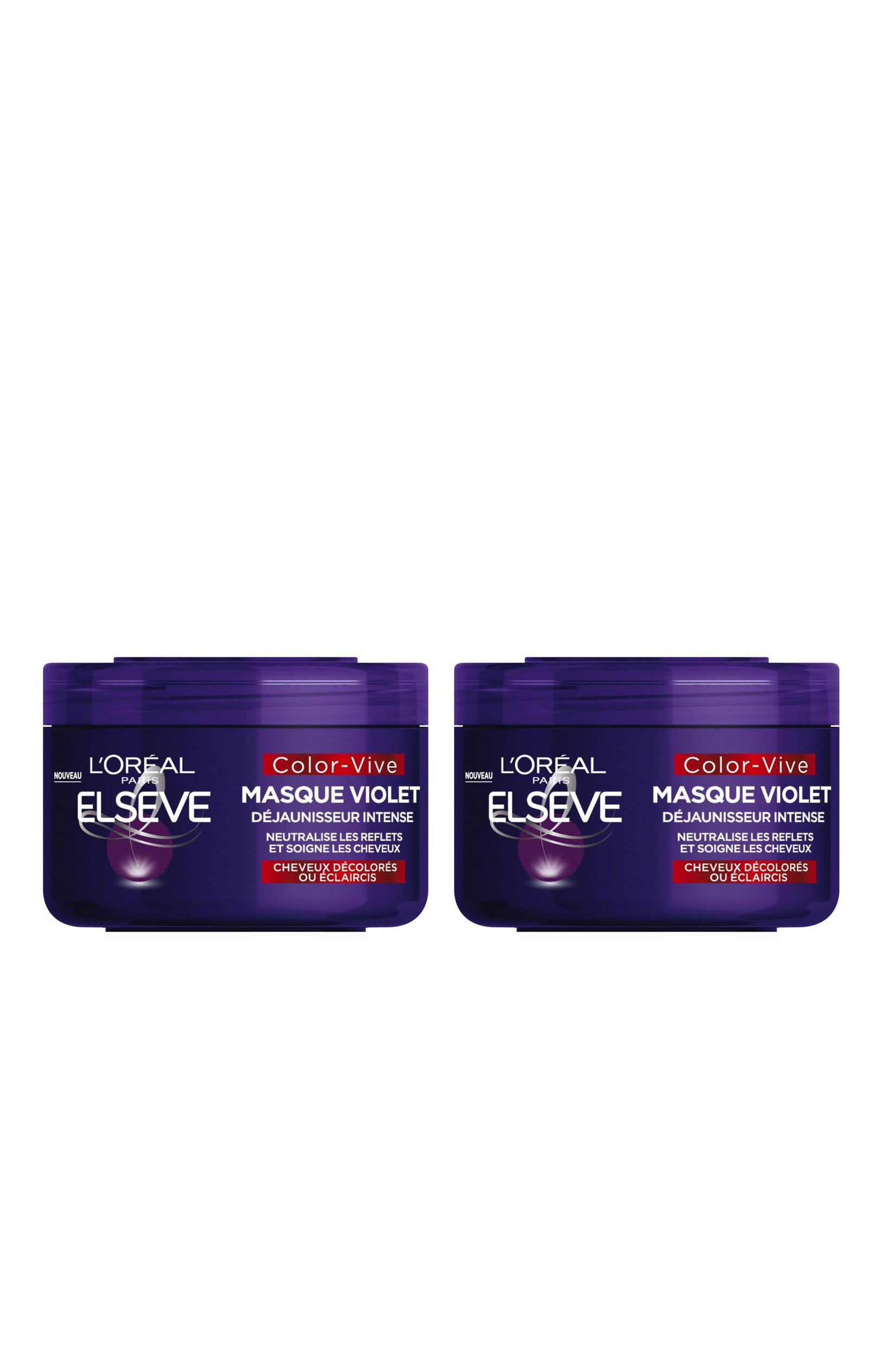 2 masques violet - Color Vive - Déjaunisseur Intense - 250 ml