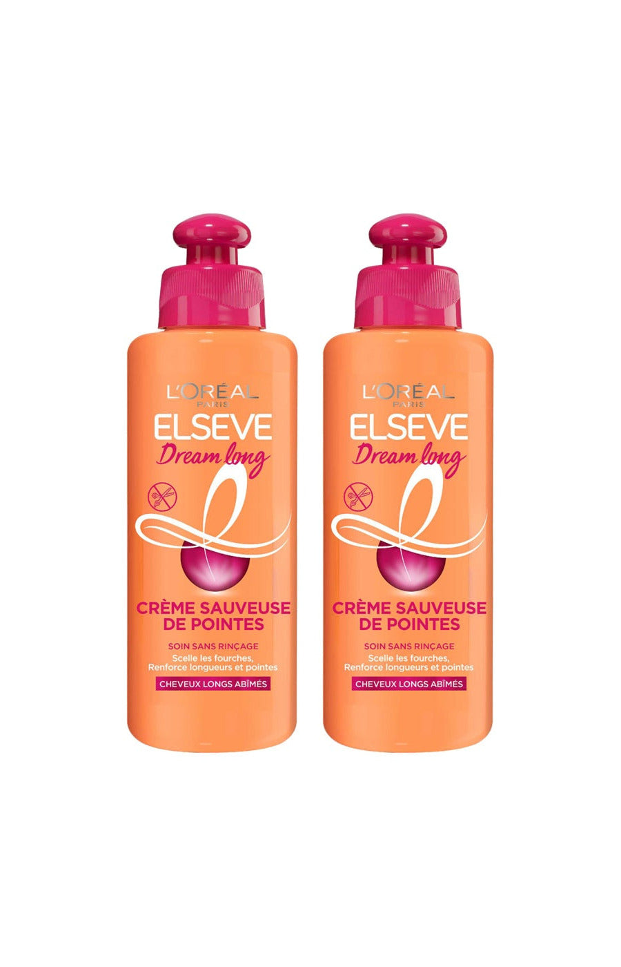2 crèmes sauveuse de pointes - Ricin & vitamines - Cheveux longs & abîmés - 200 ml