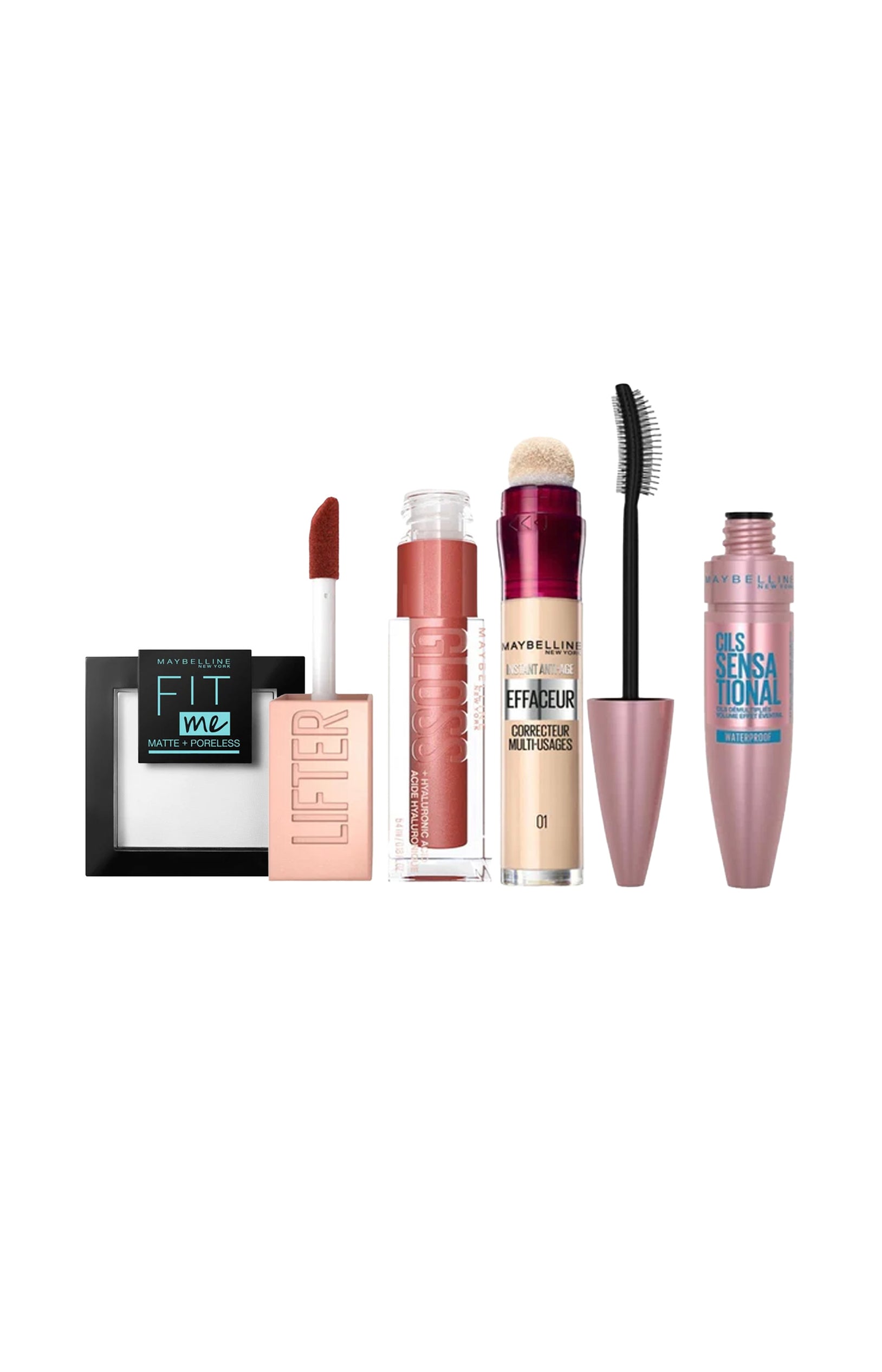 Lot best sellers - Poudre, gloss, correcteur & mascara - 4 unités