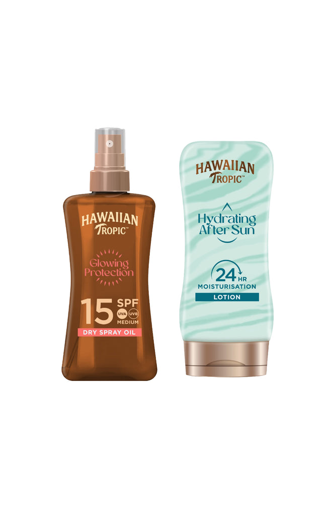 Duo huile solaire & après-soleil - SPF15 - Noix de coco & papaye