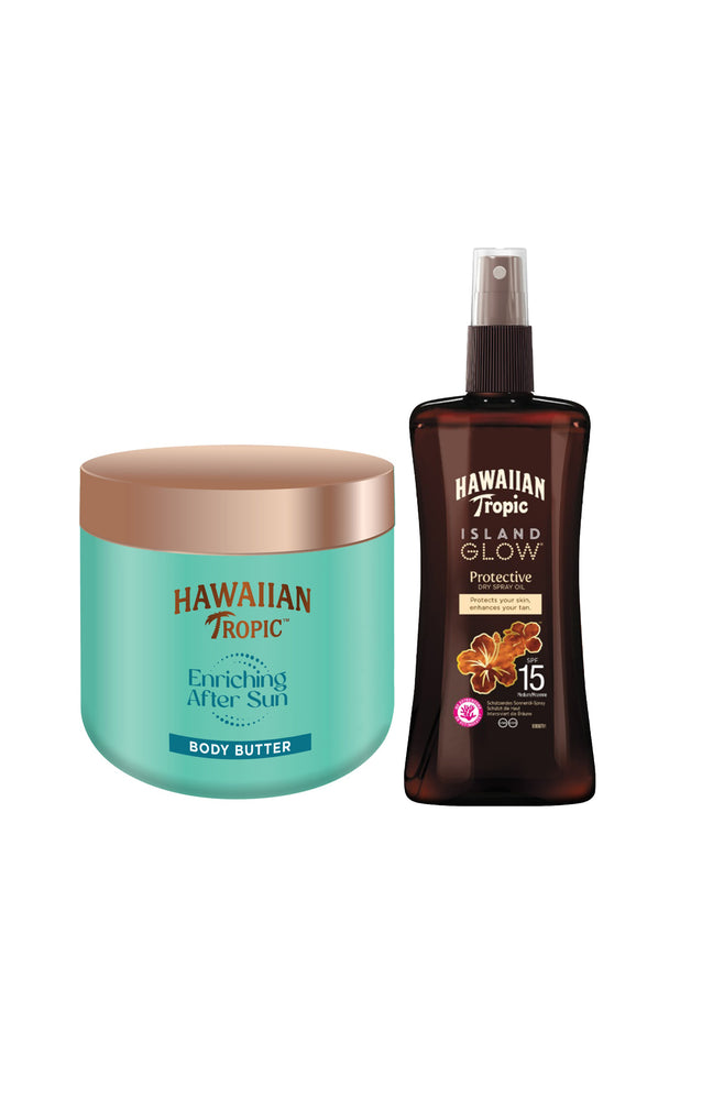 Duo huile solaire & beurre corporel - Noix de coco - SPF15