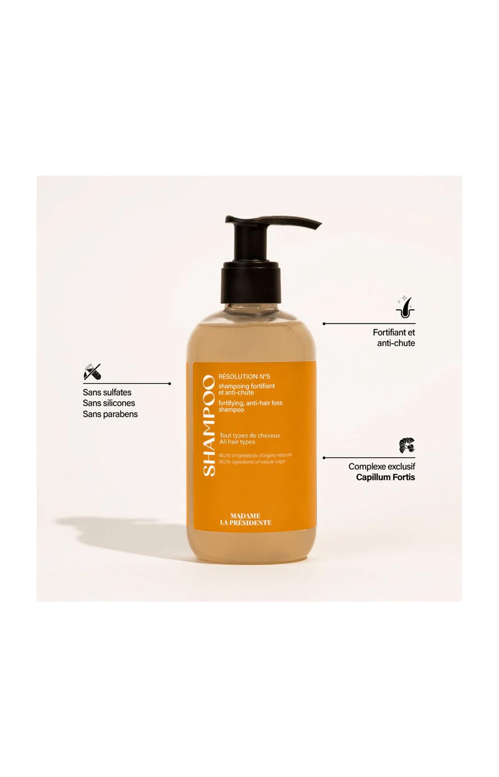 Shampoing Anti-chute - Tous Types de Cheveux - Résolution N°5