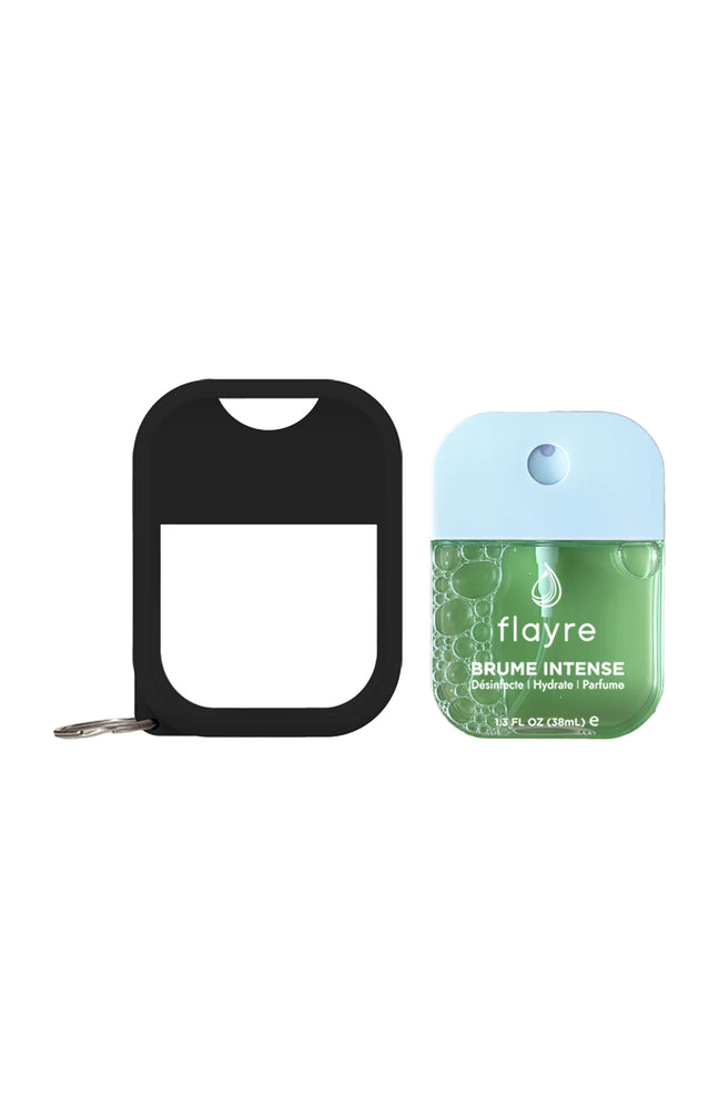 Spray désinfectant mains & étui noir - Menthe givrée