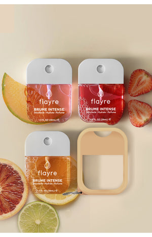 Sprays désinfectants mains & étui beige - Pack fruité