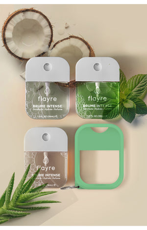 Sprays désinfectants mains & étui vert - Pack fraîcheur tropicale