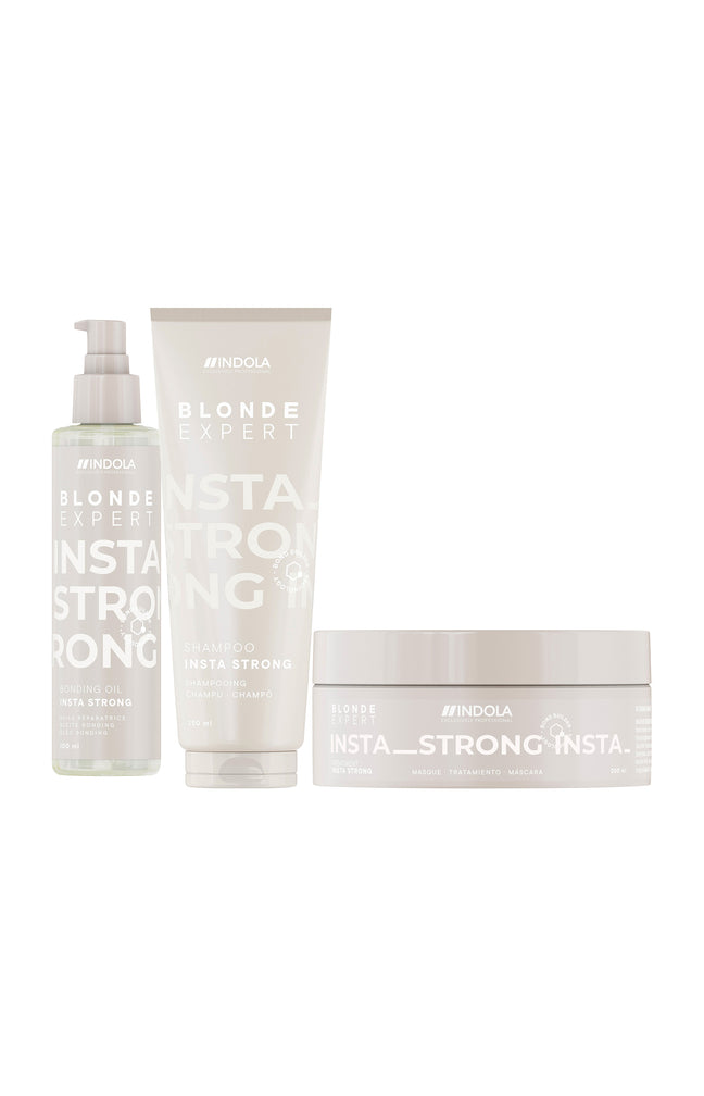 Shampoing, masque & huile InstaStrong Blond Expert