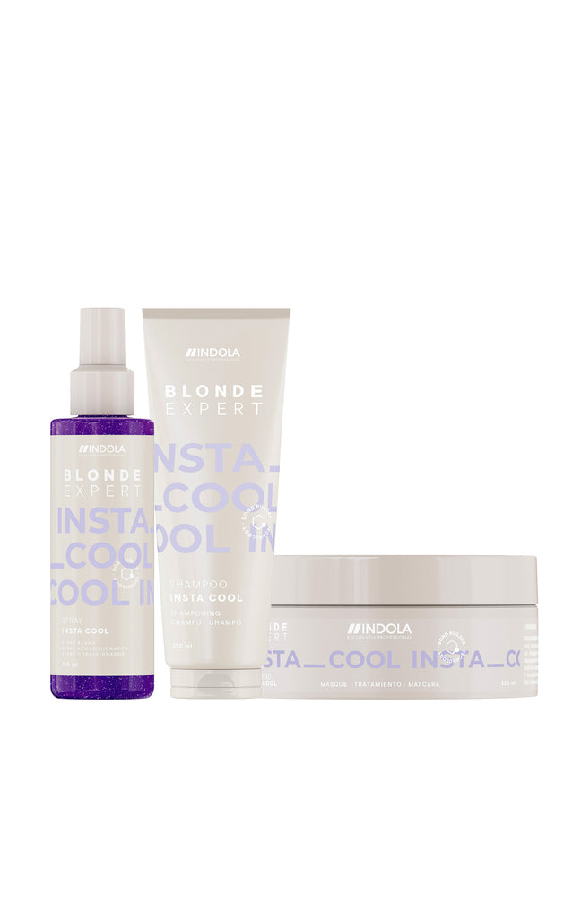 Shampoing, masque & spray InstaCool Blonde Expert