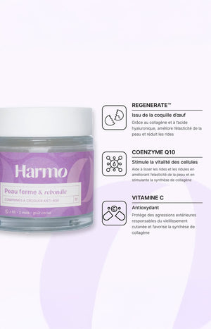 Comprimés à croquer anti-âge - Coenzyme Q10 & vitamine C - Cerise - 2 mois