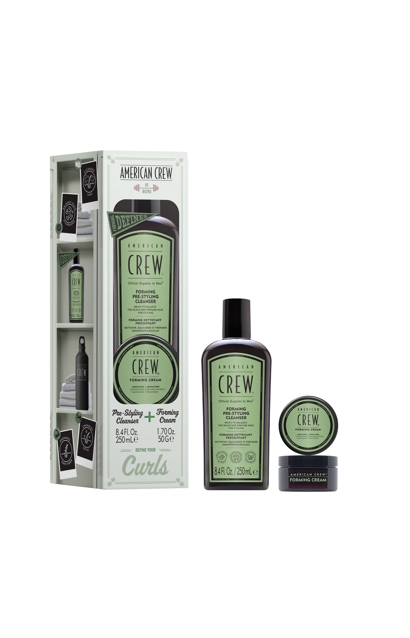 Coffret Duo - Coiffant & Hydratant - Boucles et ondulations - American Crew