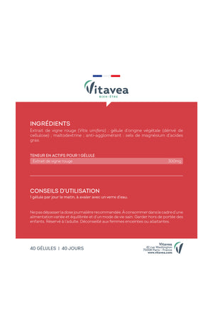 Cure circulation sanguine - Vigne rouge - 40 jours