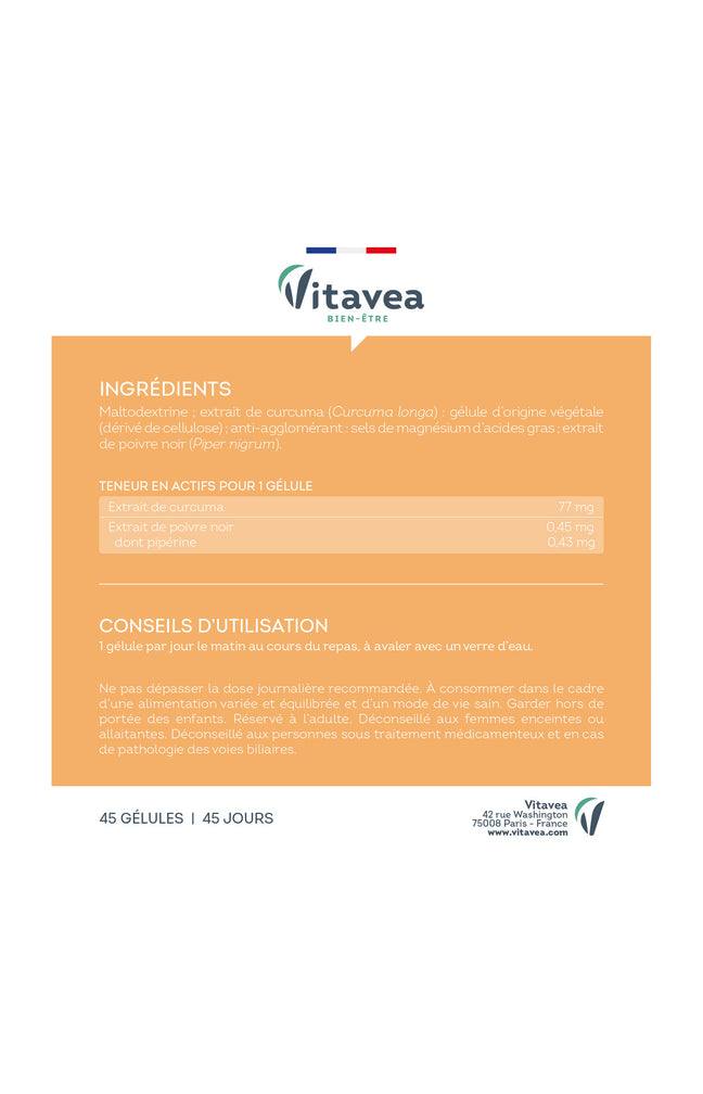 Cure souplesse - Curcuma pipérine - 135 jours