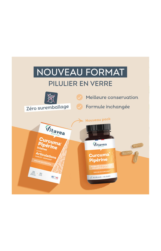 Cure souplesse - Curcuma pipérine - 135 jours