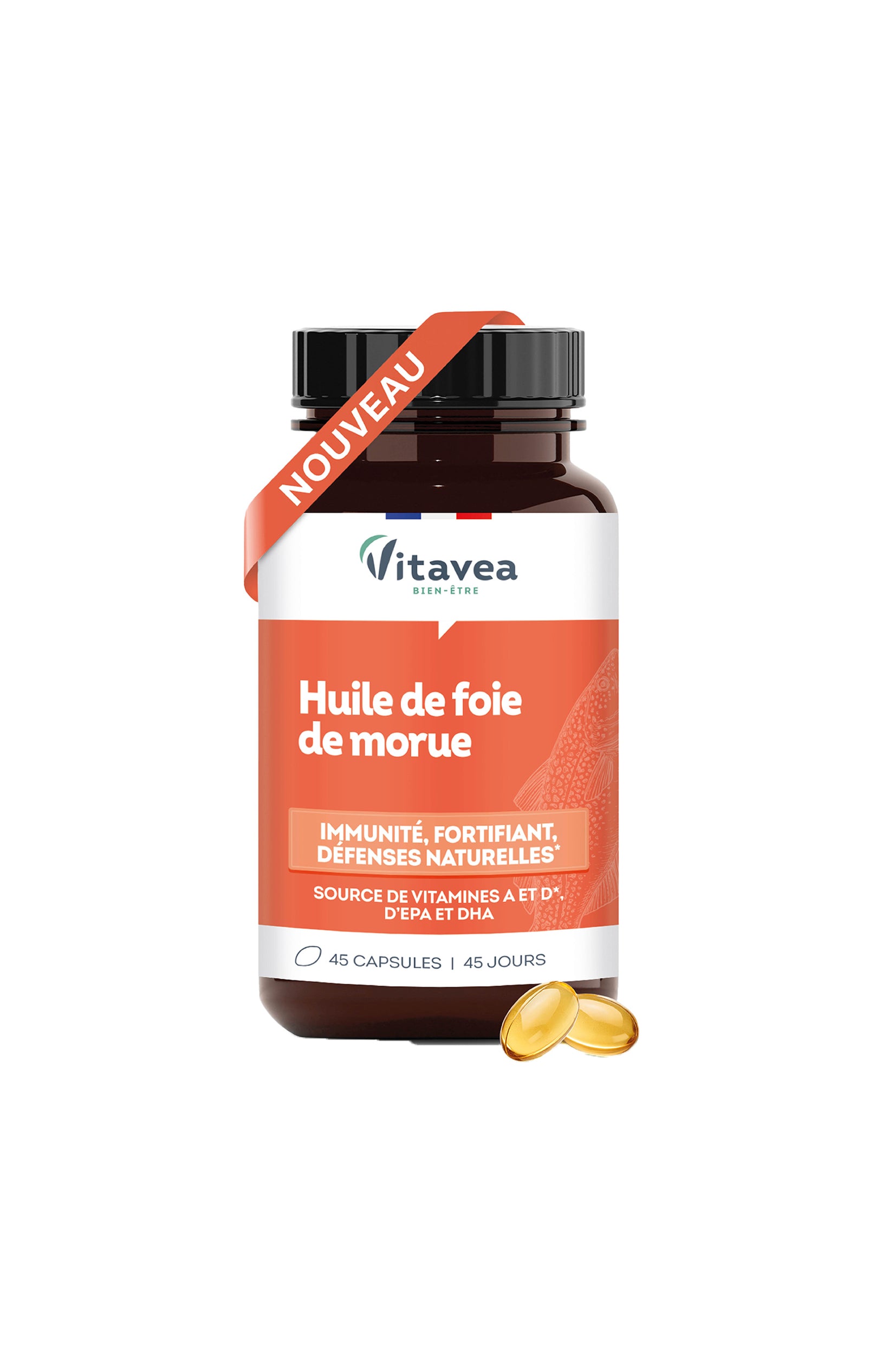 Huile de foie de morue - 45 jours