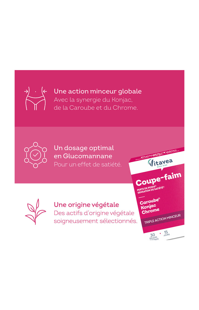 Cure coupe-faim - Caroub & konjac - 15 jours