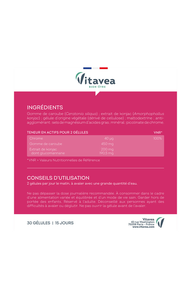 Cure coupe-faim - Caroub & konjac - 15 jours