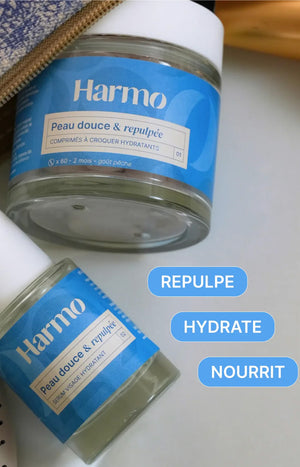 Comprimés à croquer & sérum hydratant - Acide hyaluronique & vitamine E
